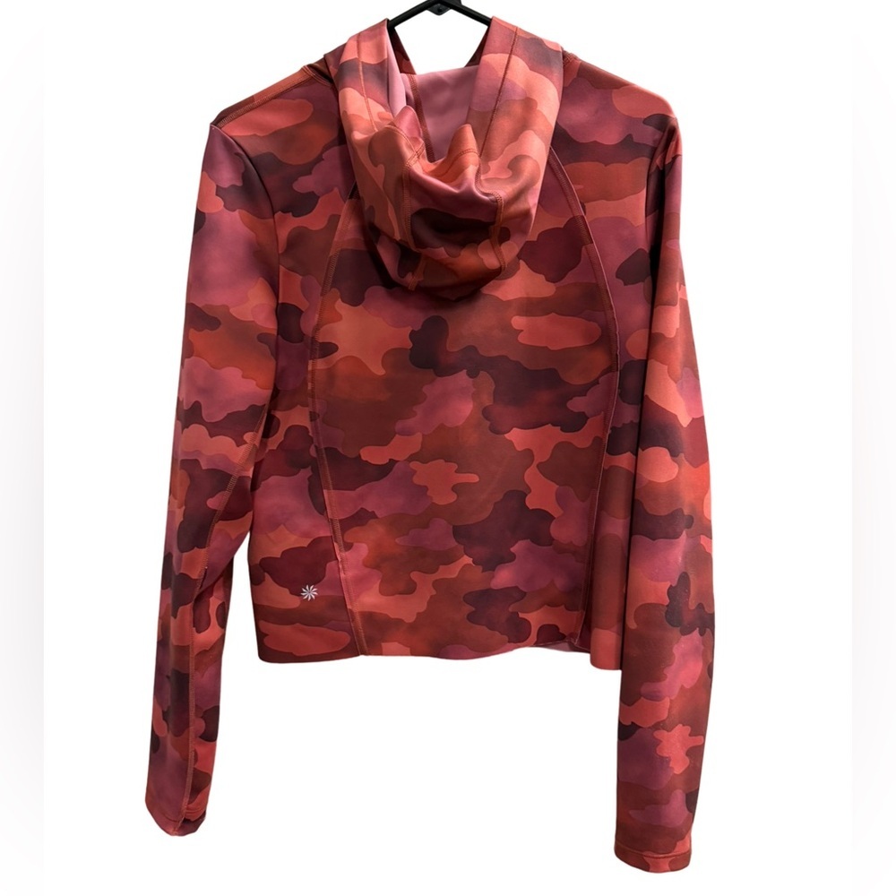 ATHLETA Red Camo Pinnacle Hoodie Size Medium - Picture 4 of 11